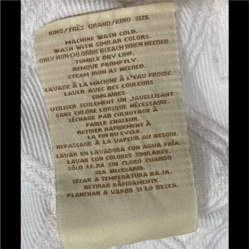 Vintage Pair Ralph Lauren King White Shams